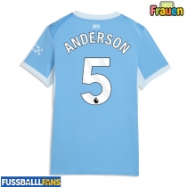 Manchester City Elliot Anderson #5 Heimtrikot Frauen 2026-27 Kurzarm
